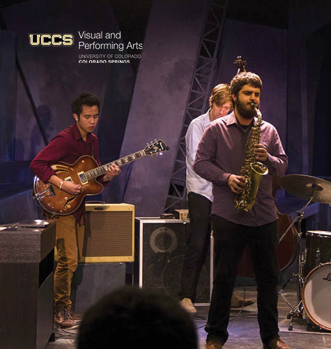 photo of students performing on jazz instruments