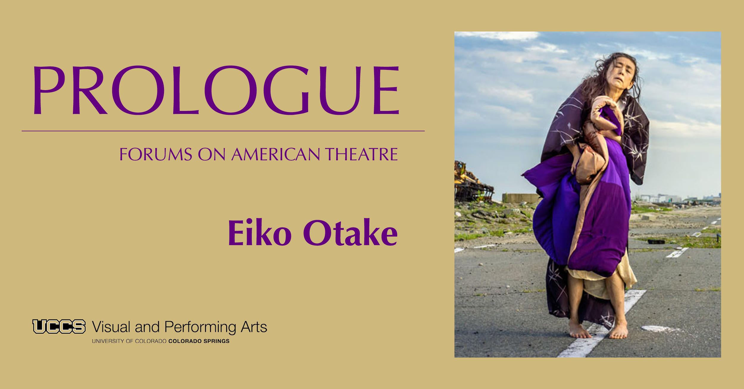 banner with photo of Eiko Otake