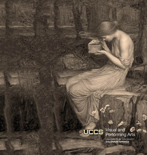 painting of psyche opening the golden box by John William Waterhouse with text details of event
