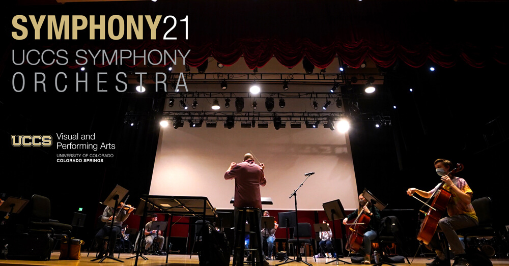 uccs symphony orchestra on chapman foundations recital hall stage
